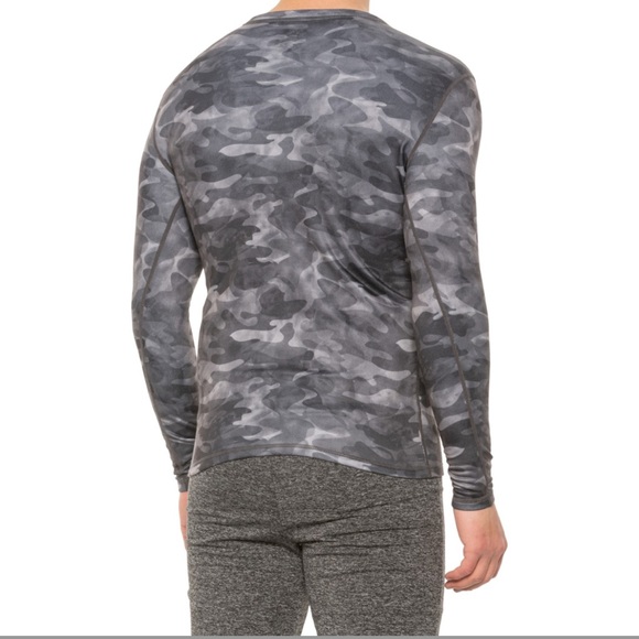 Pajar Stretch Camo Thermal Crew Neck Base Layer Top Long Sleeve - Picture 8 of 8